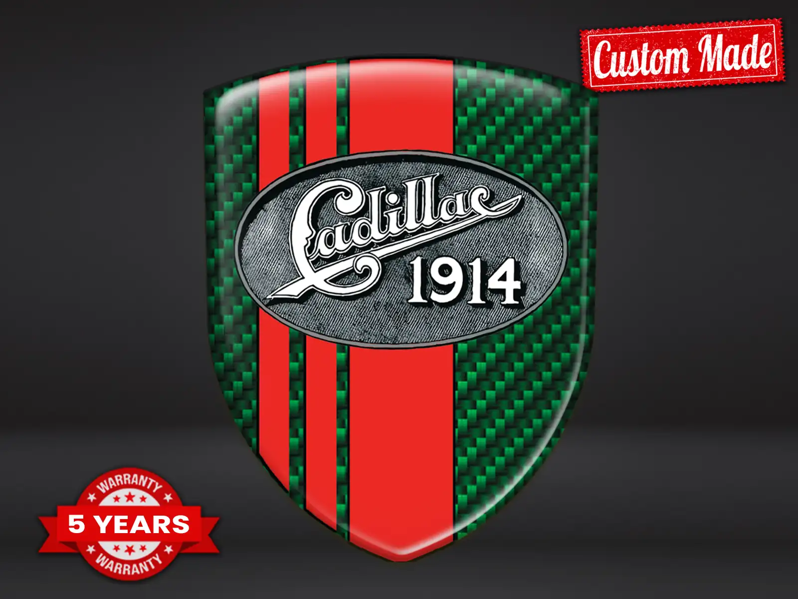 Cadillac Autocollant Bombé Max Durable Stylé Pro Performance